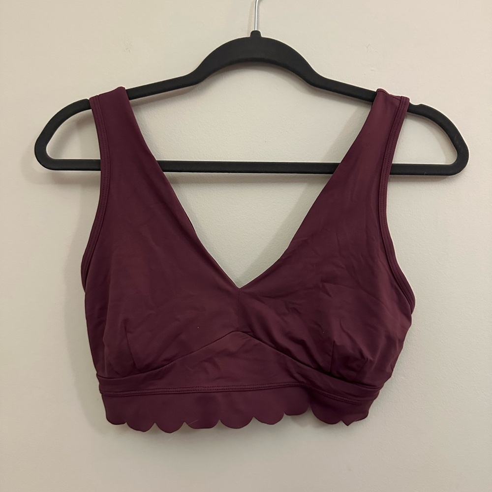 Scalloped Purple Bralette
